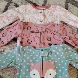 Bundle of 3 Fleece Sleepers